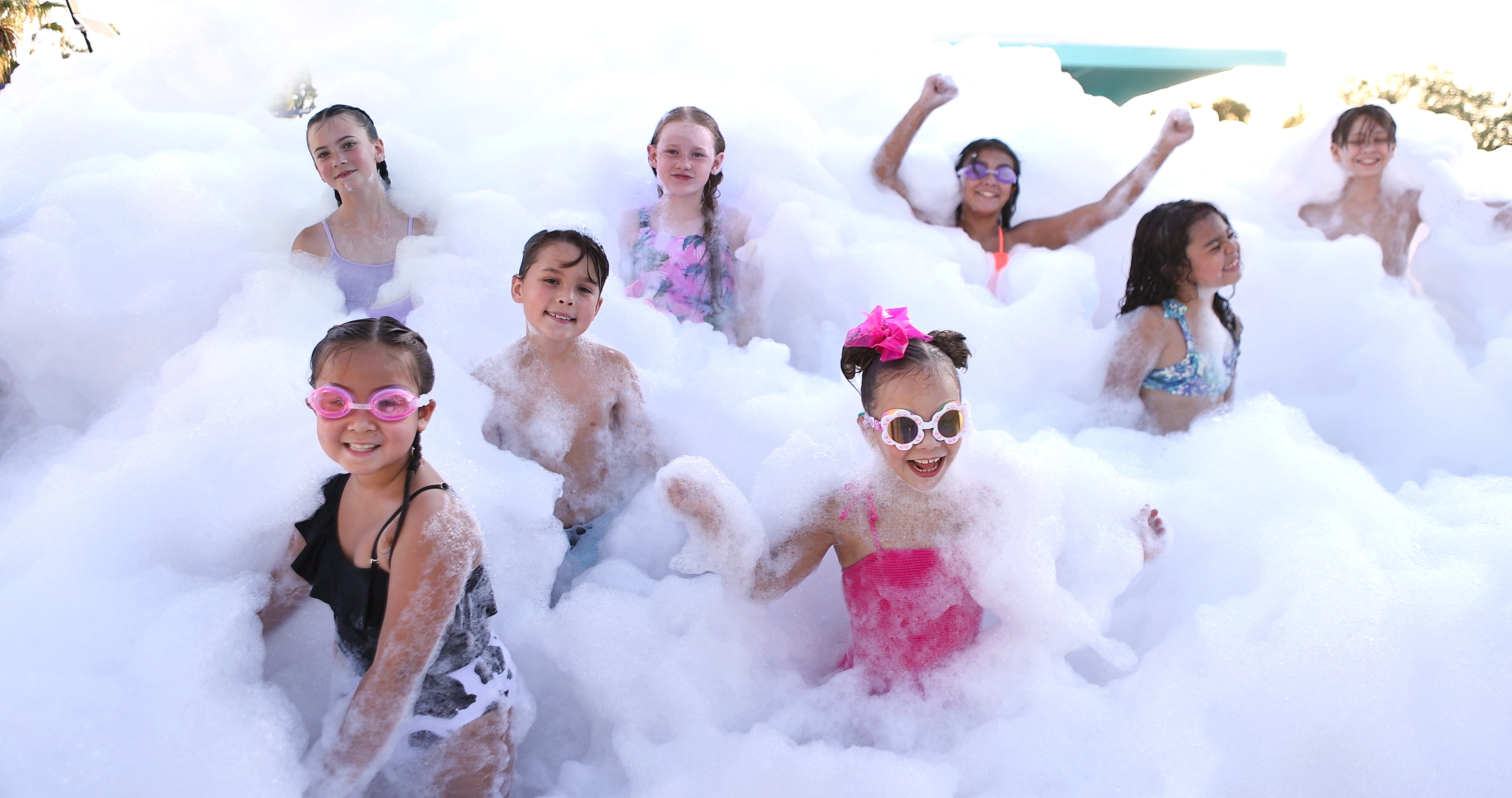 Birthday foam party